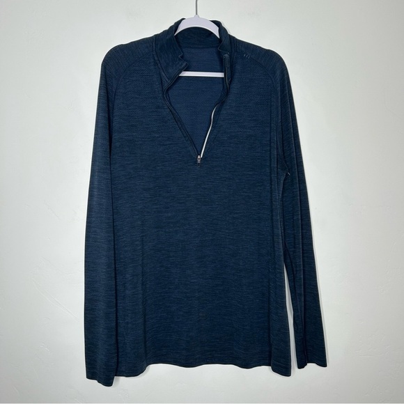 Lululemon Metal Vent Tech 1/2 Zip Men's Navy Pullover Size XL - Picture 6 of 16